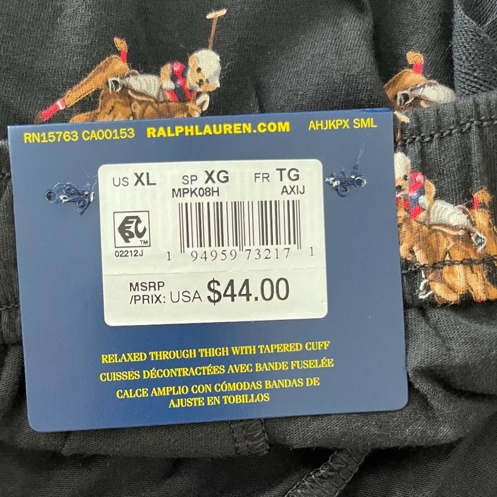 Polo Ralph Lauren Men’s Knit Allover Logo Jogger Pajama Pants size XL